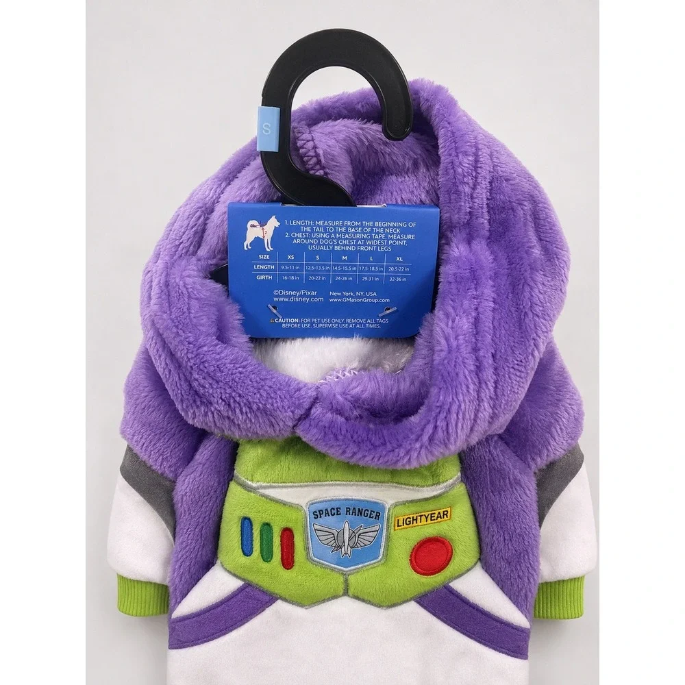 Disney Pixar Toy Story Buzz Lightyear Dog Hoodie Costume Size Small